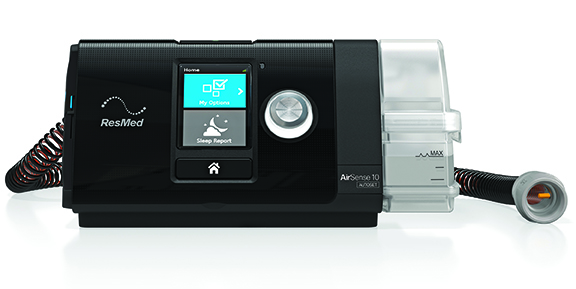 Image CPAP AIRSENSE10 AUTOSET AVEC TUBE NON-CHAUFFANT NOIR